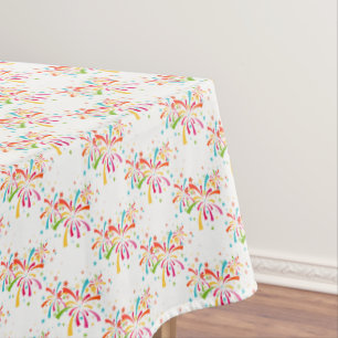 Nappe Tablecloth 4 juillet Feu d'artifice