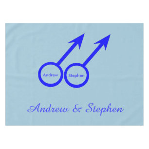 Nappe Tablecloth personnalisable pour amants gays