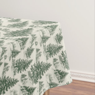 Nappe Tablette De Noël De Jouy Table Verte