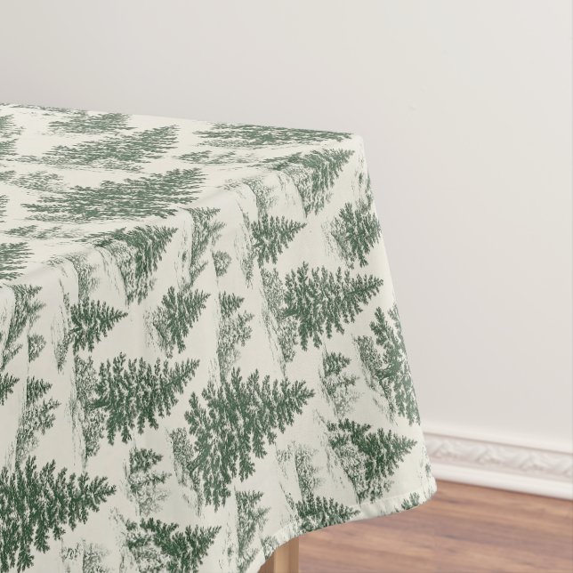 Nappe Tablette De Noël De Jouy Table Verte (In Situ)