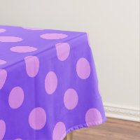 Taches de polka lilas sur bleu-violet