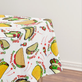 Nappe Taco mardi Tacos dur et doux et sauce chaude