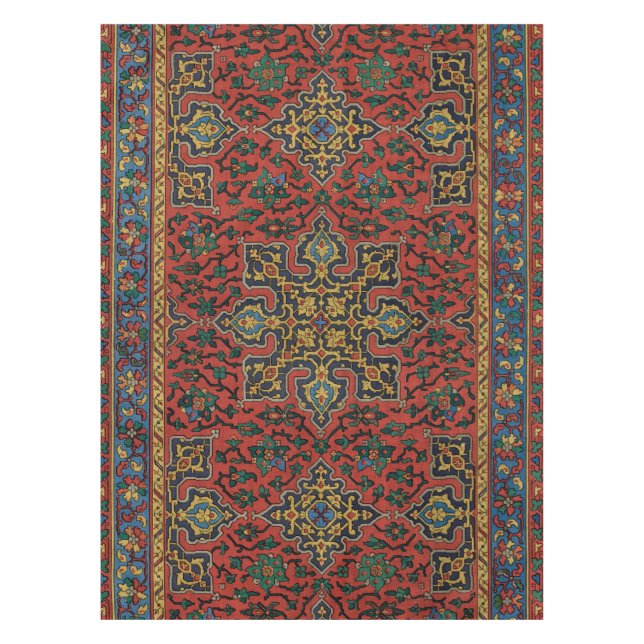 Nappe Tapis Perse Tapis Rouge Bleu classique (Devant)