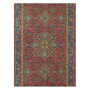 Nappe Tapisserie de tapis persan rouge bleu classique