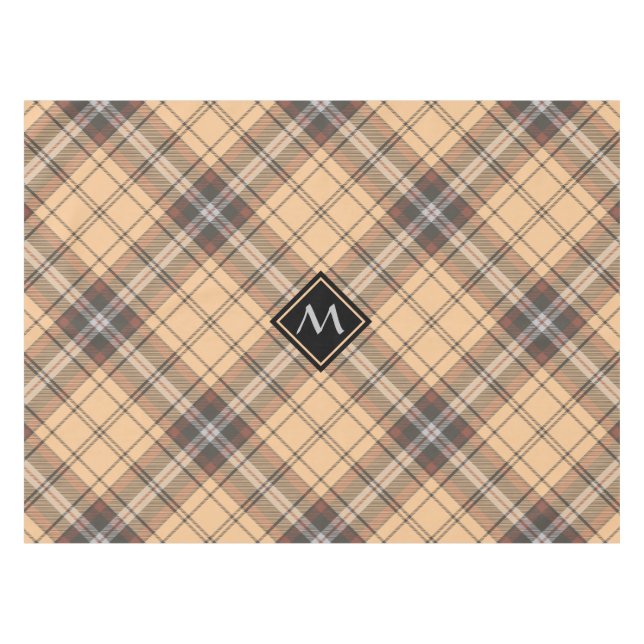 Nappe Tartan beige et Brown (Devant (Horizontal))