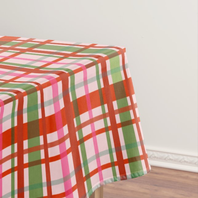 Nappe Tartan De Noël écossais Rouge Et Vert (In Situ)
