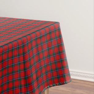Nappe Tartan écossais rouge lumineux de Sinclair de cla