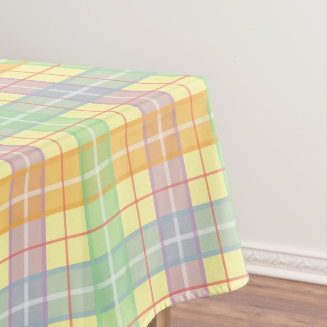 Nappe Tartan Jaune Plaid (In Situ)