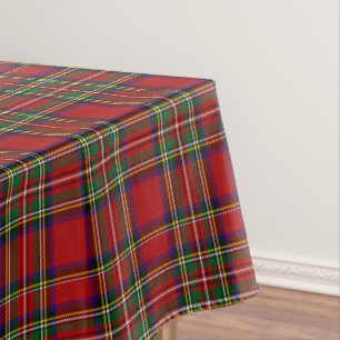 Nappe Tartan Royal Stewart Rouge Grand Carreaux Clan Éco