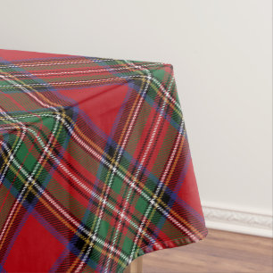 Nappe Tartan rustique rouge rouge verte plaqué