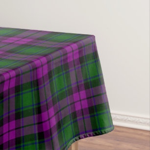 Nappe Tartan Vert Fuchsia Grand Carreaux Clan Écossais