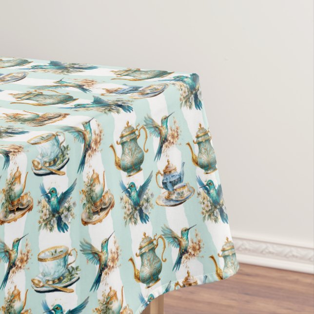 Nappe Tea Time Avec Colibris (In Situ)