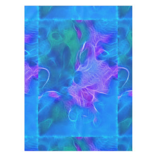 Nappe Teals & Mauves Art fractal Abstrait