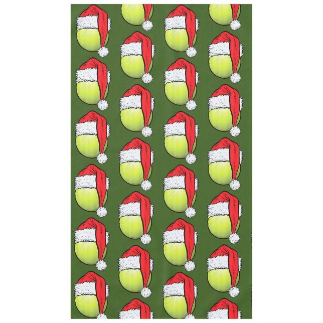 Nappe Tennis Noël avec balle de tennis pour joueur (Devant)