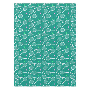 Nappe Tennis Racket Motif Green
