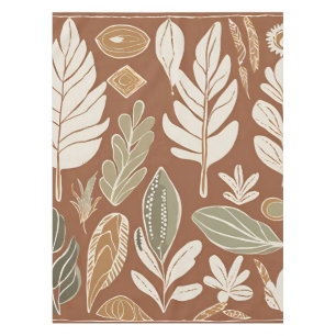 Nappe Terracotta Fleur sauvage Rustic Boho Décor Printem