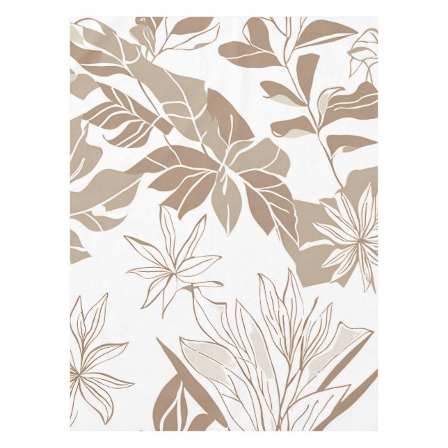 Nappe Terracotta Fleur sauvage Rustic Boho Décor Printem (Devant)