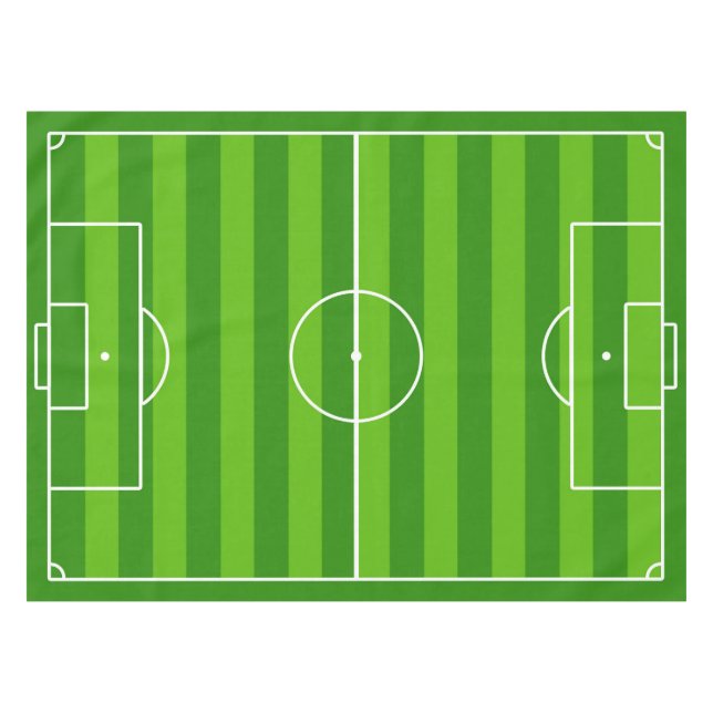 Nappe Terrain de football / Tissu de table de football (Devant (Horizontal))