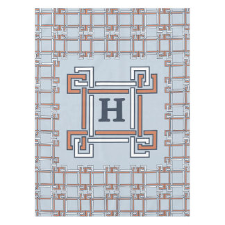 Nappe Terrasse en terre cuite Ciel Bleu Monogramme