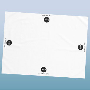 Nappe Texte de logo simple Affichage promotionnel d'entr
