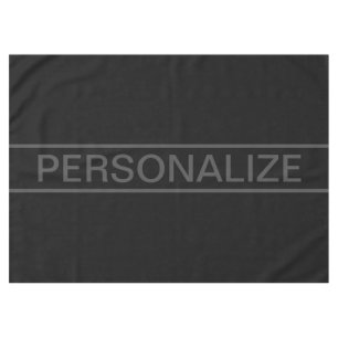 Nappe Texte personnalisable   Gras moderne noir et gris 