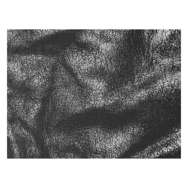 Nappe Texture en cuir argentée et noire (Devant (Horizontal))