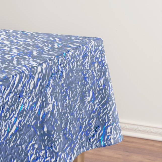 Nappe Texture rustique bleue avec effet argent (In Situ)