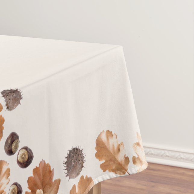 Nappe Thanksgiving Brown Feuilles d'automne et cadres de (In Situ)