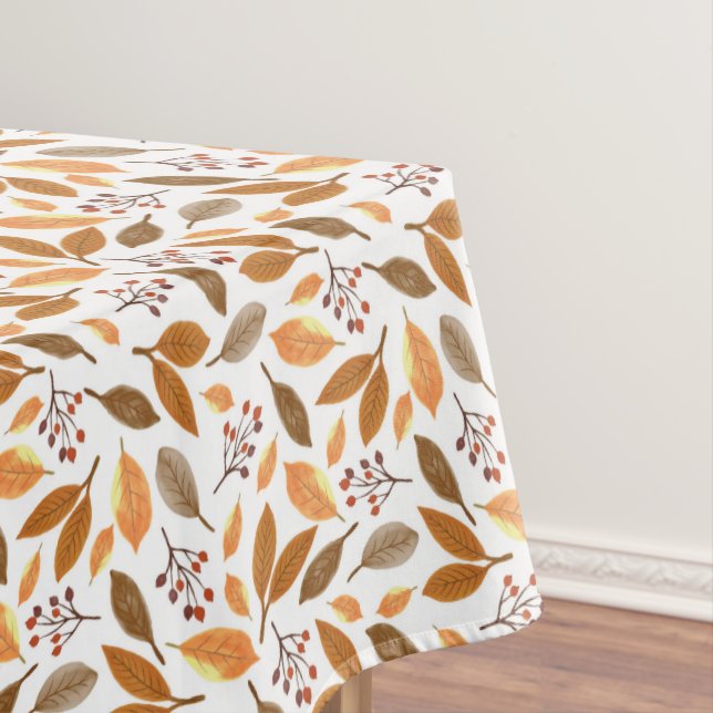 Nappe Thanksgiving Tablecloth Decor - Fall Leaves (In Situ)