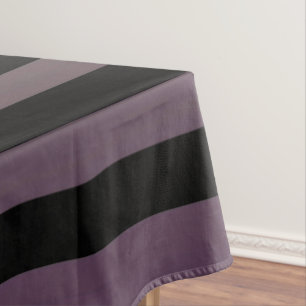Nappe Tissu de table à rayures noires violet/légèrement 