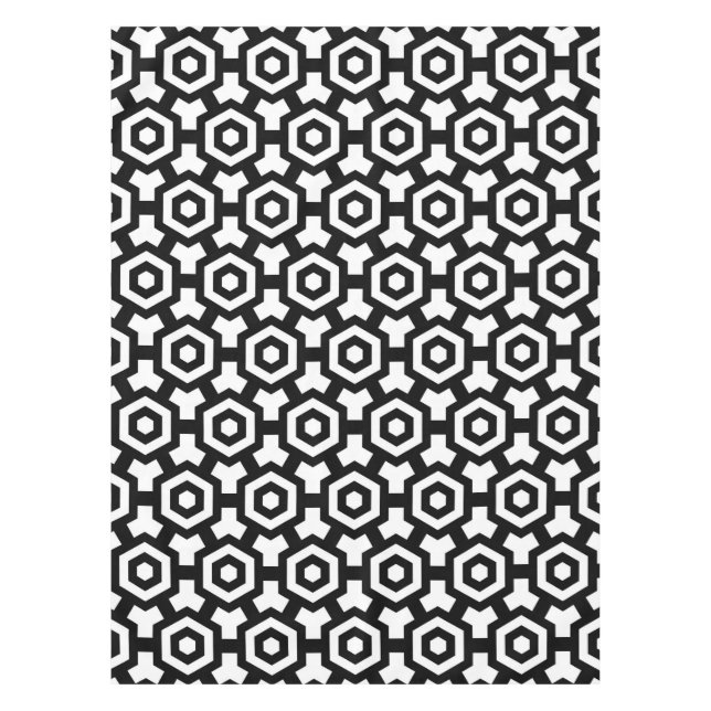 Nappe Tissu de table de anneaux d'hexagone (Devant)