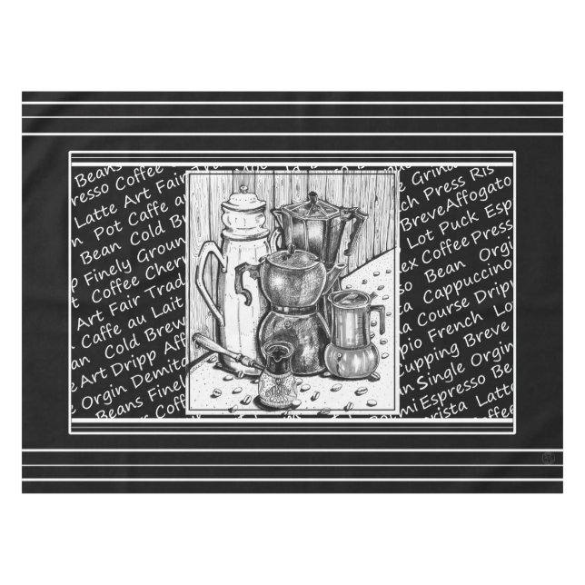Nappe Tissu de table de café (Devant (Horizontal))