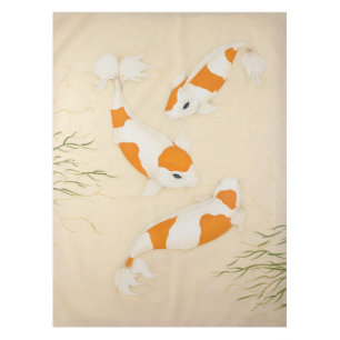 Nappe Tissu de table Feng Shui Koi Pond