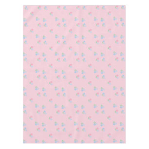 Nappe Tissu de table rose et bleu