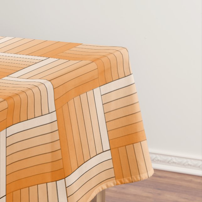 Nappe Tissu de table - Tissu de ruban orange ombragé (In Situ)