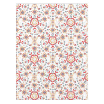 Tissu de table velkommen d'art populaire scandinav