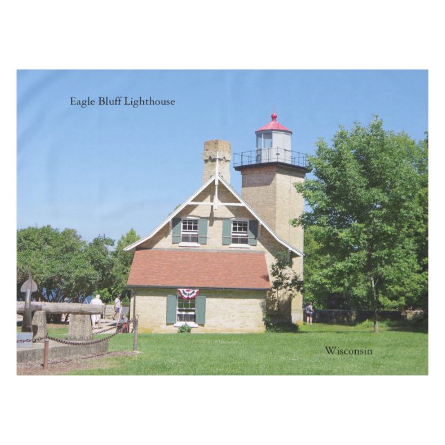 Nappe Toile de table Eagle Bluff Lighthouse (Devant (Horizontal))