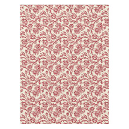 Nappe Toile de tulipes rouge et crème - Décor champêtre 