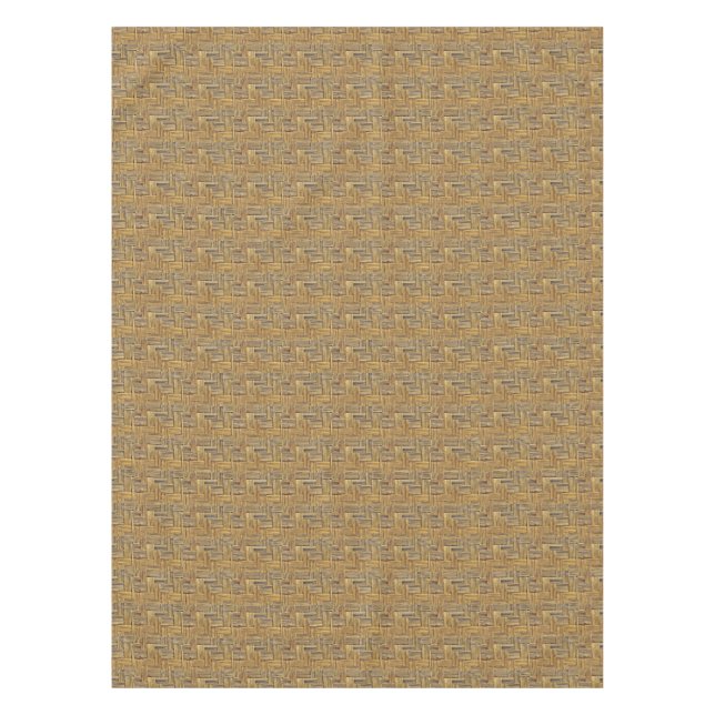 Nappe Tonalités naturelles Tissu bambou tissé (Devant)