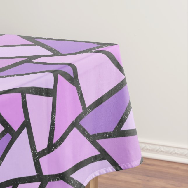 Nappe Tons du motif en vitrail lilas (In Situ)