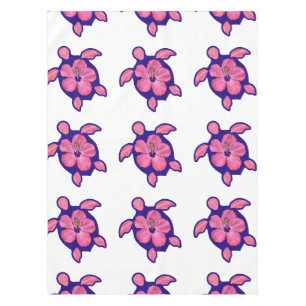 Nappe Tortue de Honu hawaïenne et Hibiscus