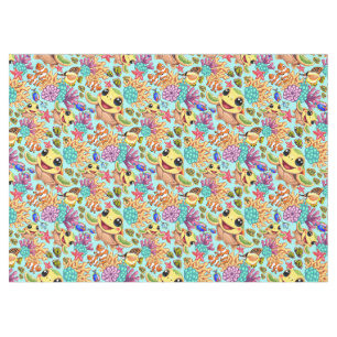 Nappe Tortue de mer Bébé heureux et mignonne personnage