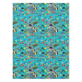 Nappe Tortue de mer tropicale hawaïenne de poissons de