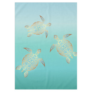 Nappe Tortues de turquoise d'or