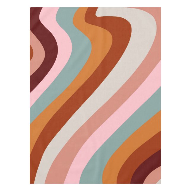 Nappe Tourbillons d'automne rétro (Devant)