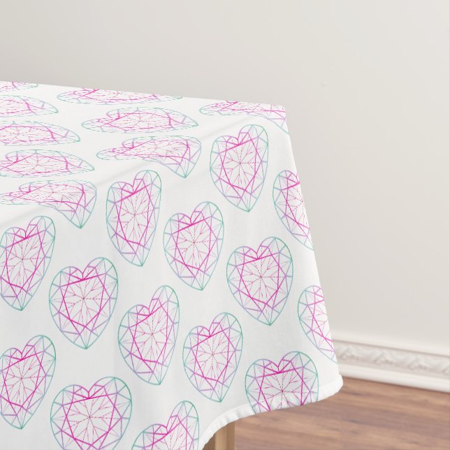 Nappe Tourmaline bijoux coeur à deux tons tissu motif (In Situ)