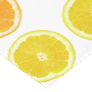 Nappe Tranches à points de citron, d'orange et de citron