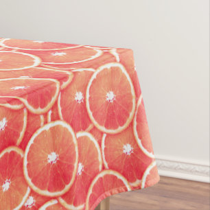 Nappe Tranches de pamplemousse rose