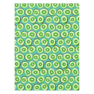 Nappe Tranches Kiwi sur turquoise