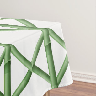 Nappe Trellis en bambou vert Élégant et préppy pour rece